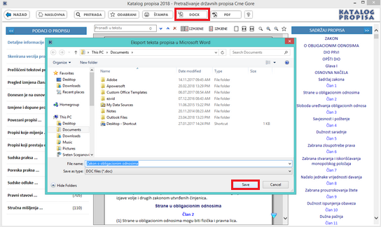Katalog propisa - Word