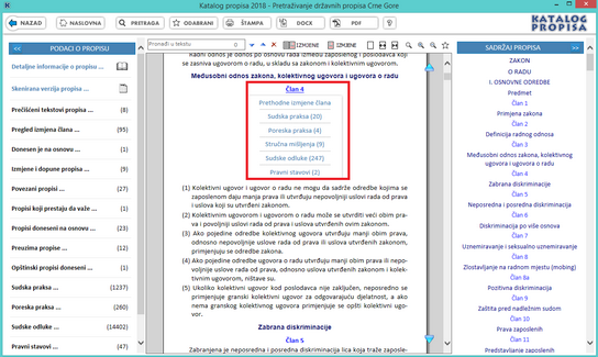 Katalog propisa - Pretraga po oblastima hijerarhija