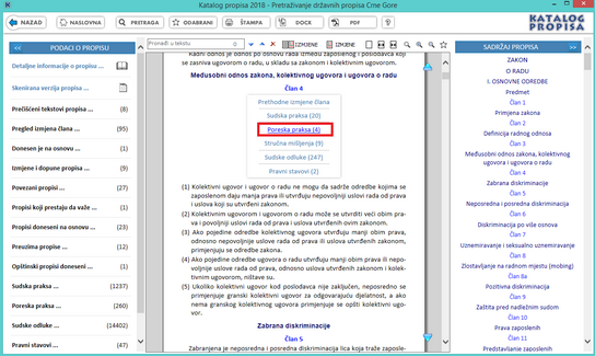 Katalog propisa - Prethodne izmjene člana