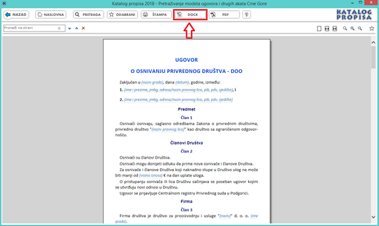 Katalog propisa - Modeli ugovora DOCX