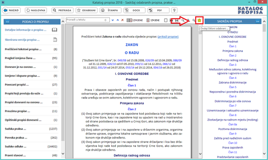 Katalog propisa - Dodaj odabrani propis
